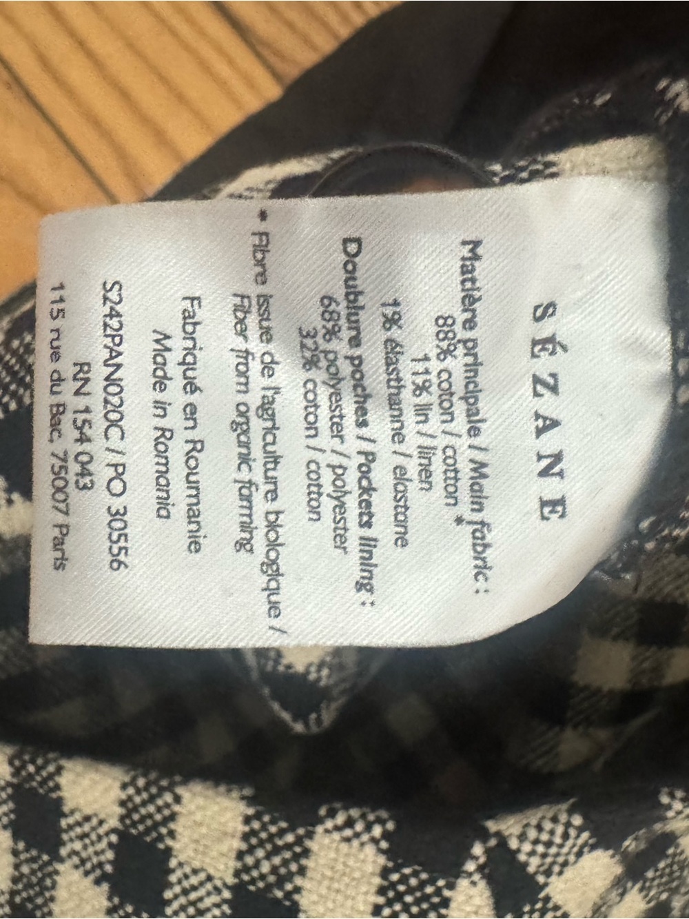 Sézane Martin Cropped Trousers NWT - Picture 7 of 10